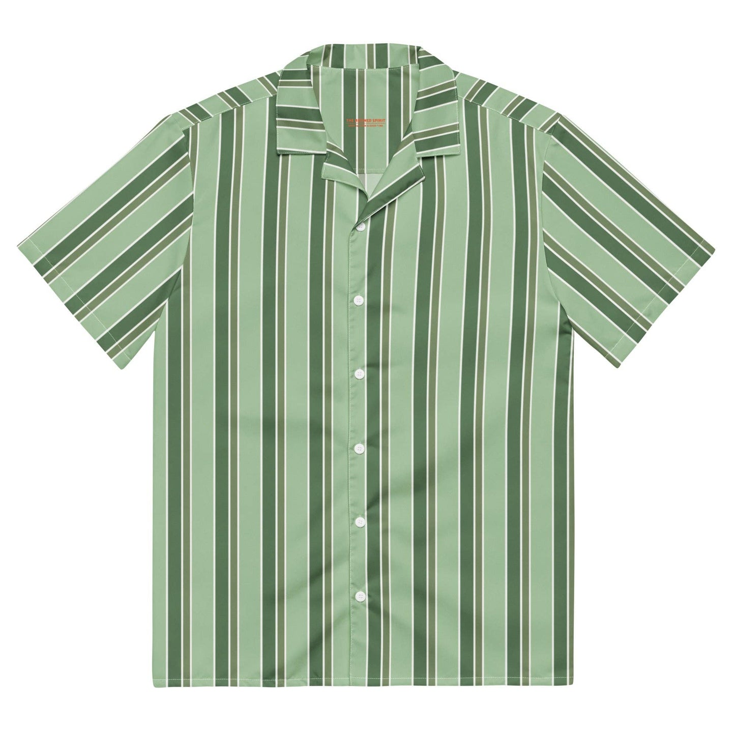 Camicia da piscina oversize a righe verdi