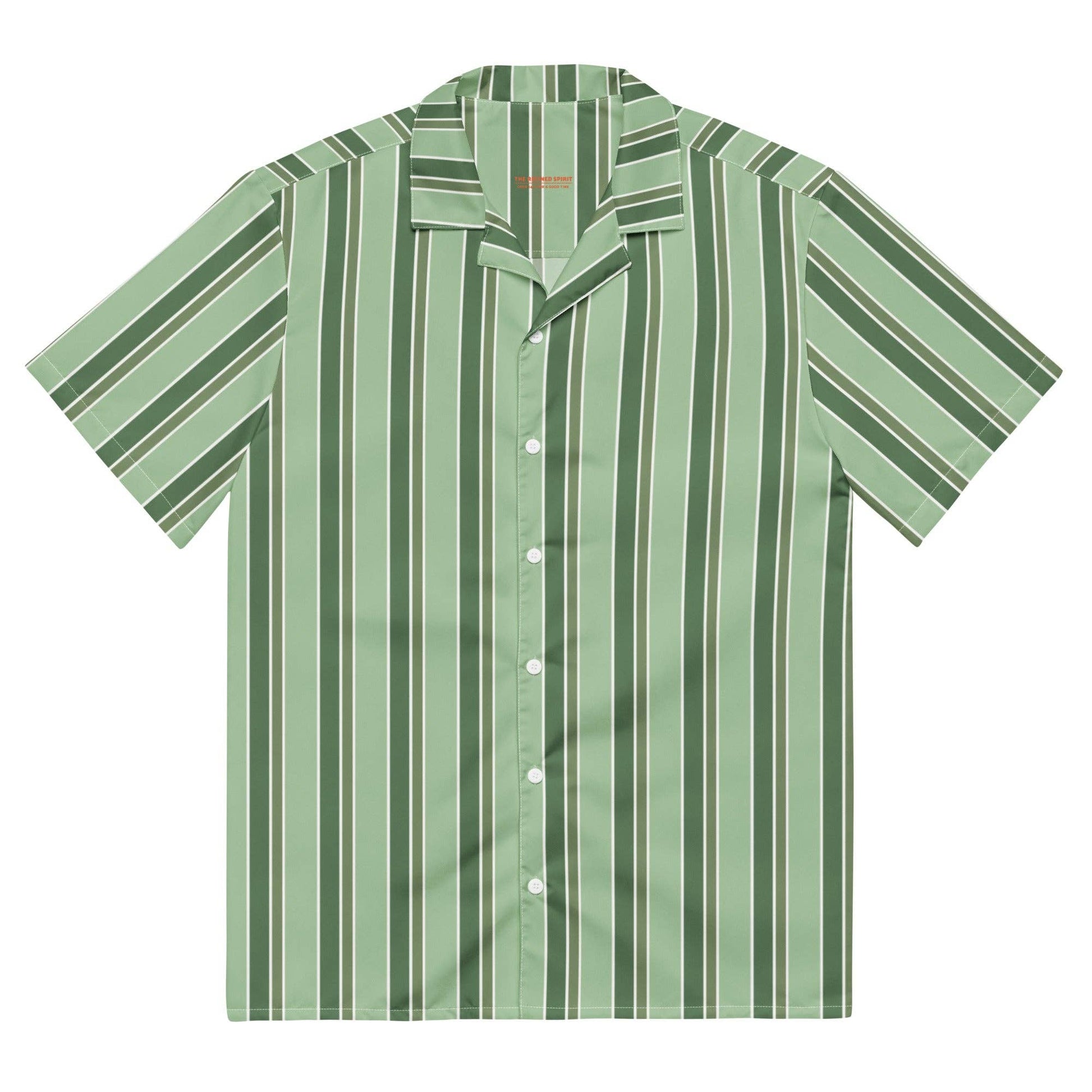 Camicia da piscina oversize a righe verdi