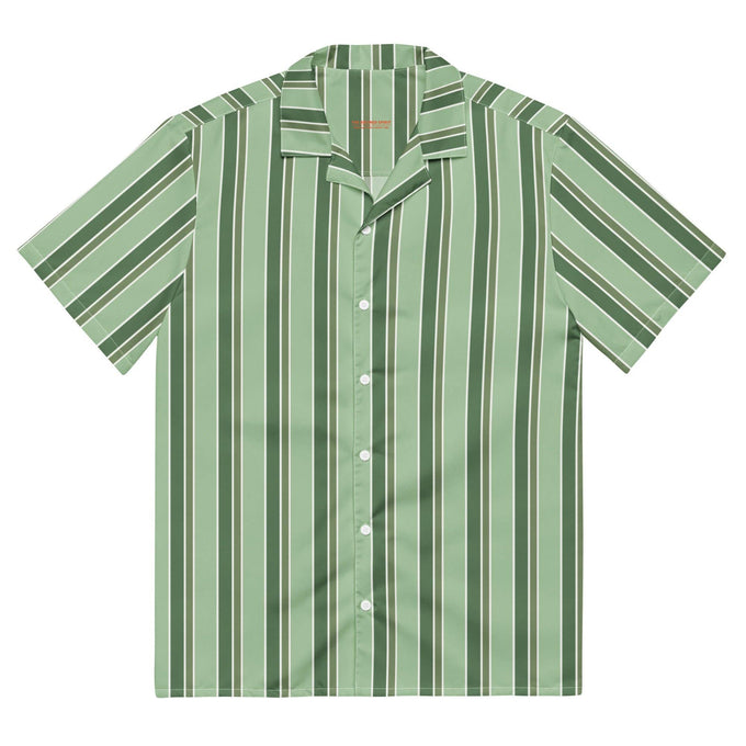 Camicia da piscina oversize a righe verdi