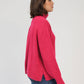 Maglione dolcevita fucsia Lipy