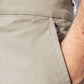 Pantaloncini chino elasticizzati beige da uomo