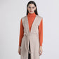 Gilet lungo con cintura