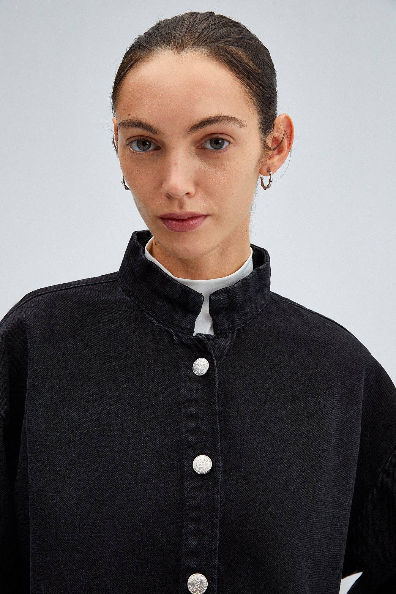 Giacca bomber oversize in denim