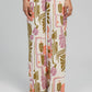 Pantaloni Phoebe flare a vita alta ecru