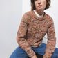 Maglione a maglia strutturata multicolor