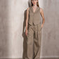 Gilet sartoriale con bottoni da donna