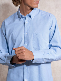 Camicia Oxford slim fit in cotone misto