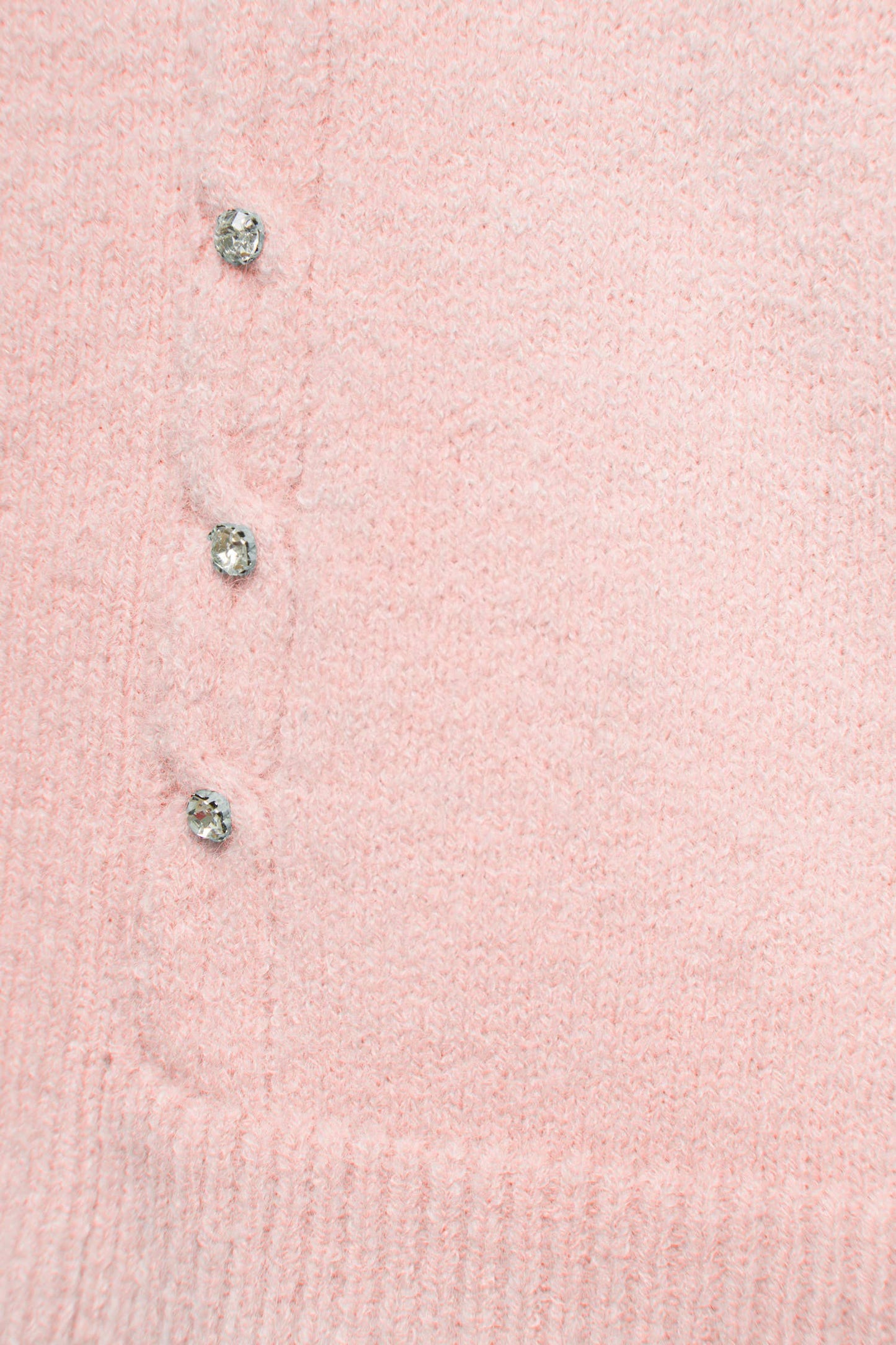 Giacca in maglia con pietre a contrasto