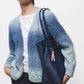 Cardigan in maglia sfumata