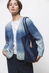 Cardigan in maglia sfumata