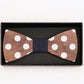 Papillon in legno con fazzoletto da taschino coordinato