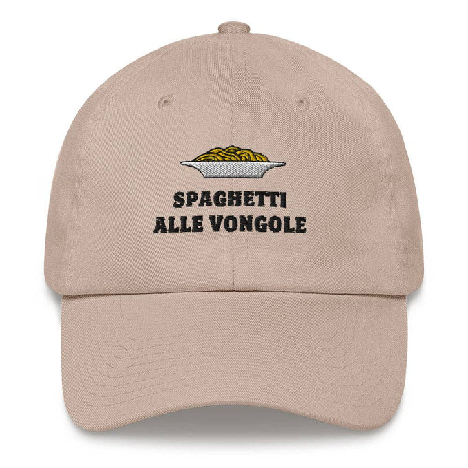 Cappellino baseball ricamato “Spaghetti alle Vongole”