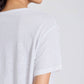 T-shirt Ivalo in lino bianca