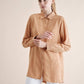 Camicia rilassata in misto lino e rayon