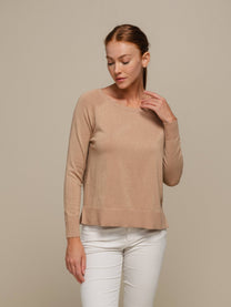 Maglione in maglia lurex da donna