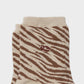 Calze Zebra in cotone pettinato beige