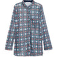 Camicia lunga con paillettes a quadri