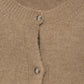 Cardigan in maglia rasata con maniche a tre quarti