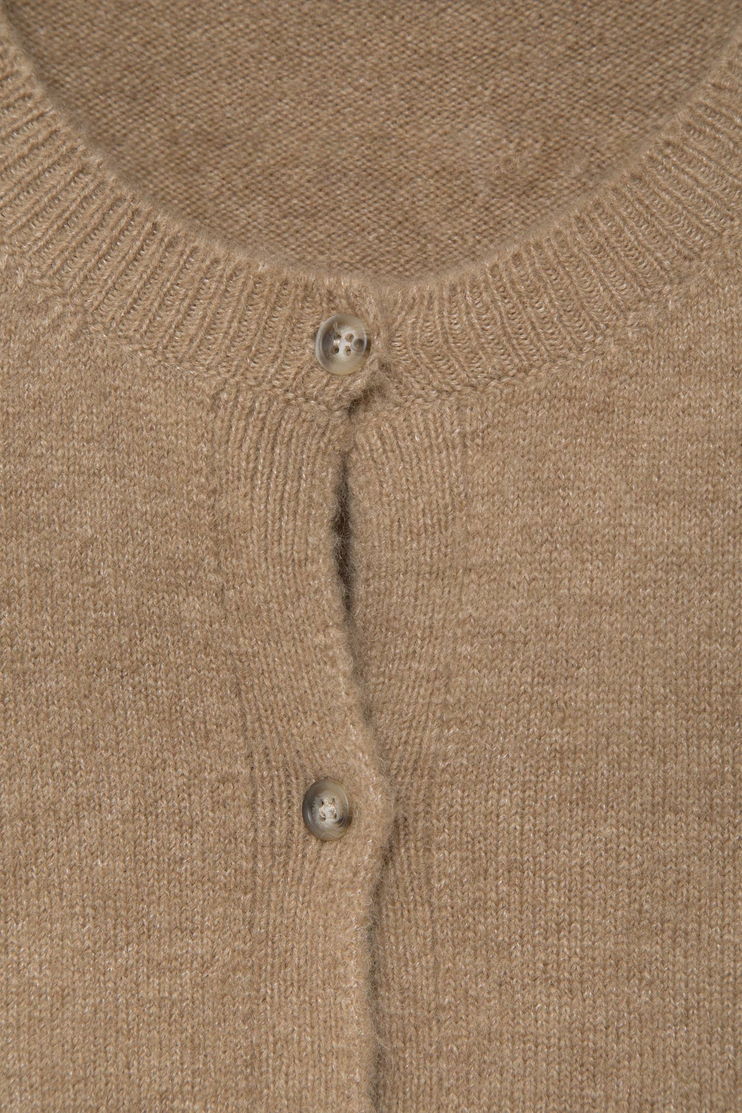Cardigan in maglia rasata con maniche a tre quarti
