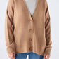 Cardigan in maglia con bottoni e scollo a V