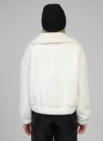 Giacca Candice in pelliccia sintetica con zip