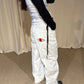 Pantaloni denim a pieghe Hope Heals