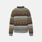 Maglione jacquard a collo alto