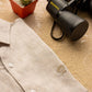 Camicia in lino riciclato beige da uomo