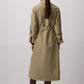 Trench Coat Lungo Maxi con Cintura
