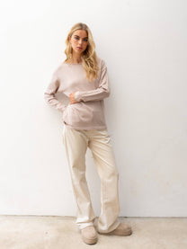 Maglione in maglia con paillettes
