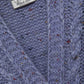 Gilet in Maglia Strutturata con Scollo a V