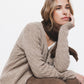 Cardigan in maglia strutturata con scollo a V