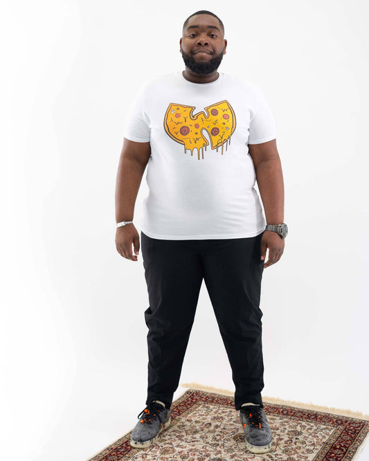 T-shirt grafica pizza Wu-Tang in cotone biologico