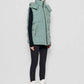 Gilet imbottito tweed con cappuccio rimovibile
