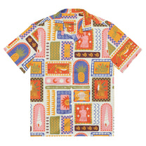 Camicia da piscina Calypso oversize unisex con stampa multicolor