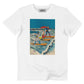 T-shirt La Vida Loca bianca in cotone biologico premium