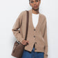 Cardigan in maglia con scollo a V