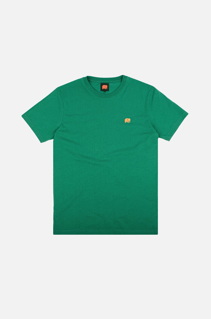 T-shirt Essential in Cotone Organico Verde Bosforo