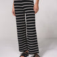 Pantaloni larghi in maglia a righe