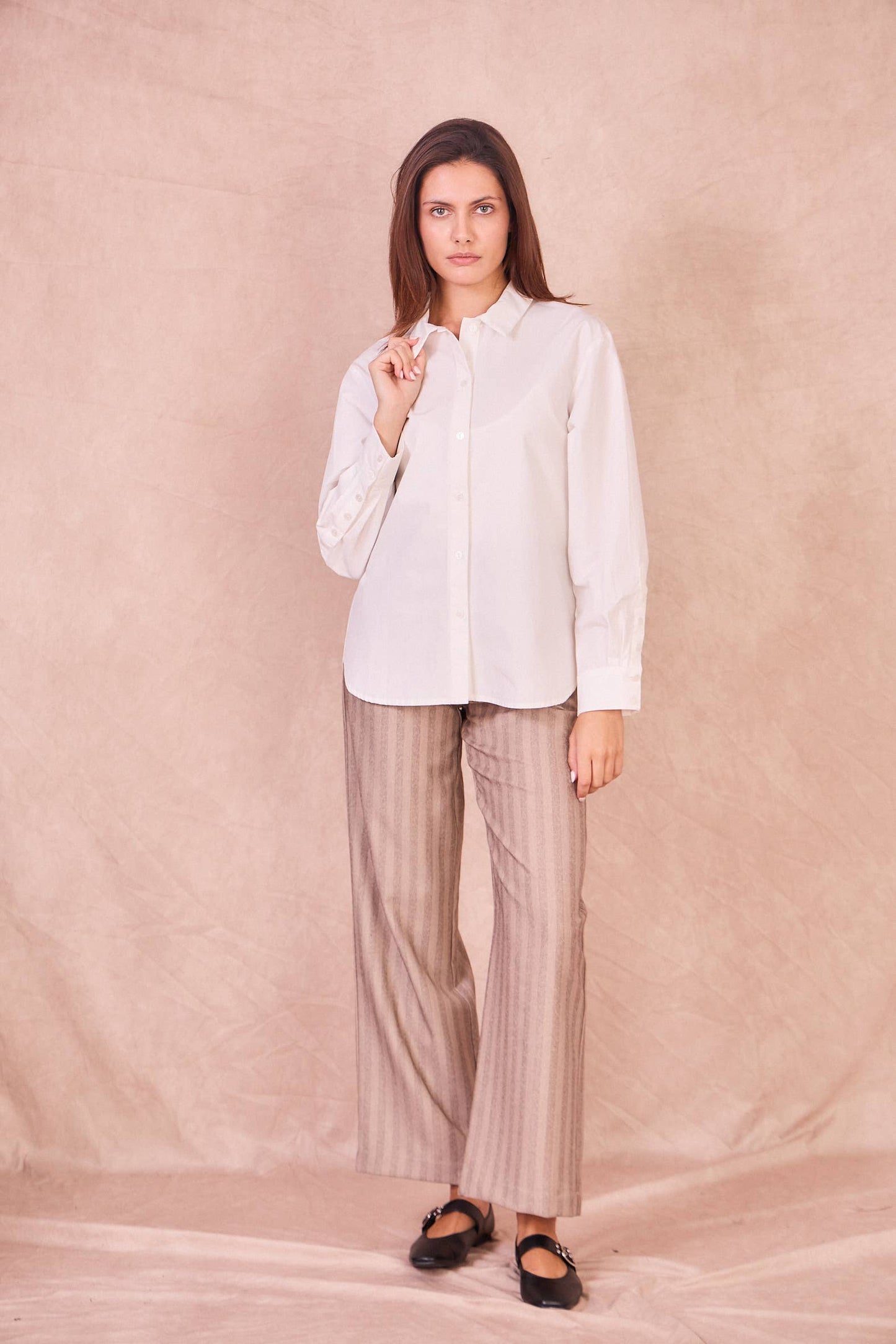 Camicia Alexandra in cotone con bottoni
