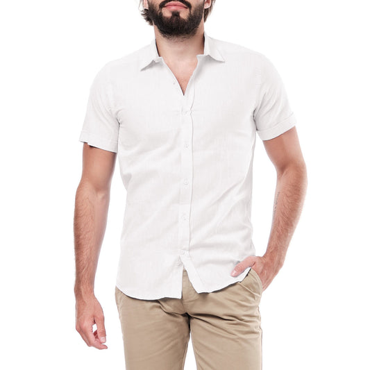 Camicia uomo bianca tinta unita Zarael