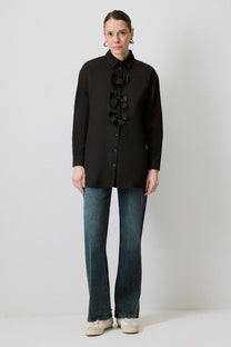 Camicia con fiocchi in misto cotone