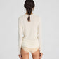 Maglia Thyra in lana bianco sporco