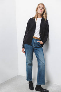 Cardigan in maglia con scollo a V