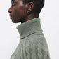 Maglione a maglia strutturata con dolcevita