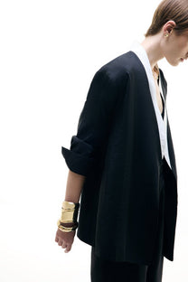Kimono doppiopetto in cupro