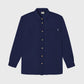 Sopracamicia in denim blu marino