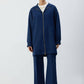 Giacca lunga con cappuccio e zip