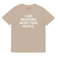T-shirt unisex in cotone biologico con scritta “I Negronis mi piacciono più delle persone”