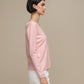 Maglione in maglia da donna con scollo a V
